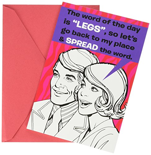 7362 de propagación de la palabra ' - divertido día de San Valentín tarjeta de felicitación con 5 "x 7" sobre por NobleWorks