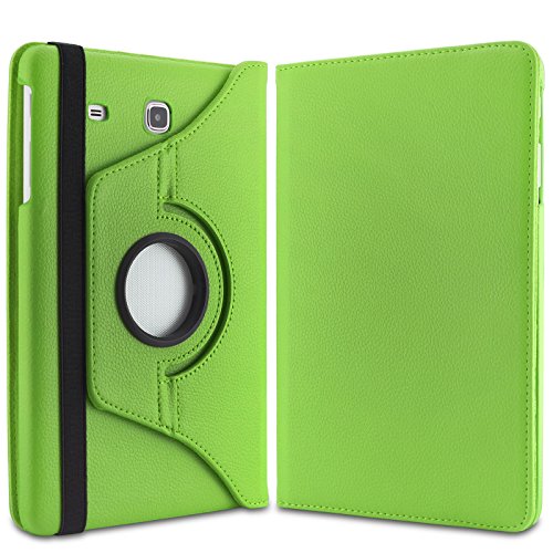 Infiland Samsung Galaxy Tab E 9.6 Hülle Case – PU Ledertasche lederhülle 360° Drehbarer Stand Cover Case Schutzhülle Tasche Etui für Samsung Galaxy Tab E T560N / T561N 24,3 cm (9,6 Zoll) Tablet-PC(Grün) - 2