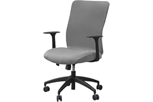 ELYSYSRL Coprisedia da Ufficio Computer Coprisedia Senza Braccioli Fodera per Sedia da Ufficio Elasticizzato Coprisedili Rimovibile, per Sedia Girevole da Ufficio(Color 1)