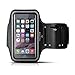 Produktbild Sportarmband Hülle Armtasche Hülle Sweatproof Rennen Case und Schlüsselhalter für iPhone 7, 6 (4,7")/6s, mit veränderbarer Länge (Armumfang ca. 50cm-nicht für "zarte" Frauenarme), Safey Design, geeignet für Bewegung, Gymnastik, Jogging, Workout, Rad fahren, Wandern, Kanusport, Wandern, Reiten, Garten, Golf, Einkaufs, Rollerblading, Downhill & Langlaufen, Hausarbeit und mehr Small-50CM-Schwarz