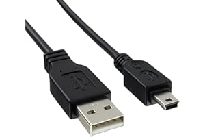 AAA PRODUCTS Mini USB Cable - Works with Portable Hard Drives, Power Bank, Speaker, MP3 Players, SAT NAV, Dashcam, Mobile, Camera - Compatible with Western Digital, LaCie, Toshiba, Iomega and more - 1M