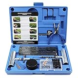 Reifensatz beinhaltet: (1) T-Griff-Spindel-Werkzeug (1) T-Griff Spiral-Sonden-Werkzeug (40) Selbst-Vulkanisation Reparatur-Stecker (4) Standard-Ventilkerne (4) Chrom-Hex-Ventilkappen (4) Schwarz Kunststoff-Ventilkappen (4) Schwarz Kunststoff (1) 4-Wege-Ventilschaft-Werkzeug (2) L-Typ Hex-Werkzeuge (1) Plastik-Aufbewahrungsbox (1) Sicheres Griffzange (1) Faltbares Messer (1) Schmiermittel (1) 1) Aufbewahrungsfach