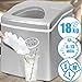 Produktbild Eiswürfelmaschine | Silber, 3 Eiswürfel-Größen, Wassertank 3.2 L, 120 W, Produktionszeit 6 - 13 Minuten | Eiswürfelzubereiter, Ice Maker, Eismaschine