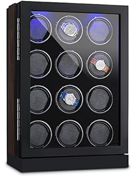 Klarstein Klagenfurt • Uhrenbeweger • Uhrenbox • Kapazität: 12 Automatikuhren • 12 Drehtribünen • Links-Rechts-Lauf...