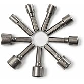 Suwors 9 Par&ccedil;a Manyetik Somun Sıkma ve S&ouml;kme Ucu Seti (5-13 mm) - Şarjlı Matkap Uyumlu CR-V &Ccedil;elik &Ccedil;atı Adapt&ouml;r&uuml; ve Lokma Takı