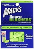 Mack's Snore Blockers Soft Foam Earplugs 12 pair
