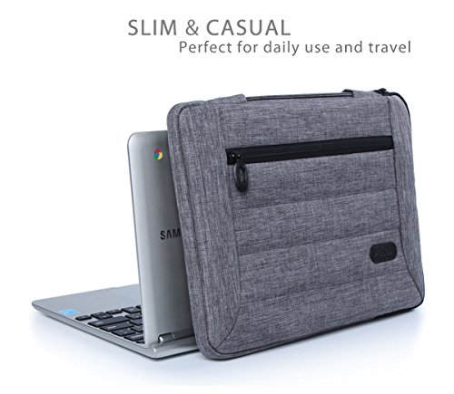 ProCase 12 – 12.9 Zoll Laptop Sleeve Case Cover Tasche für Macbook Surface Pro 4 3, Apple iPad Pro, die meisten 11 „12“ Laptop Ultrabook Notebook MacBook Chromebook -Grau - 5
