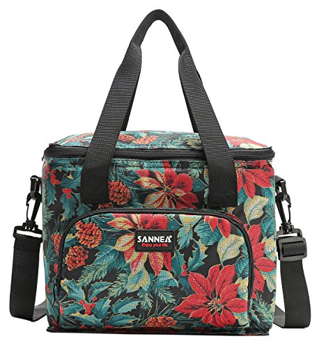 Yvonnelee Borsa termica per il pranzo, da 10 l, multifunzione, per picnic, spiaggia, borsa termica completamente apribile Autumn Leaves