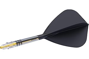 CUESOUL Rost T19 Carbone Tige et vol de fléchettes intégrés, Forme de cerf-Volant, Lot de 3