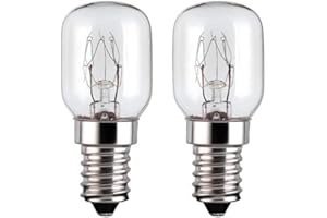 DEPENDABLE TRADING LTD 2 x 25w Oven lamp for use Within a Neff Oven. 240v. 300° Heat Resistant. SES (E14) Small Edison Screw Cooker Light Bulb