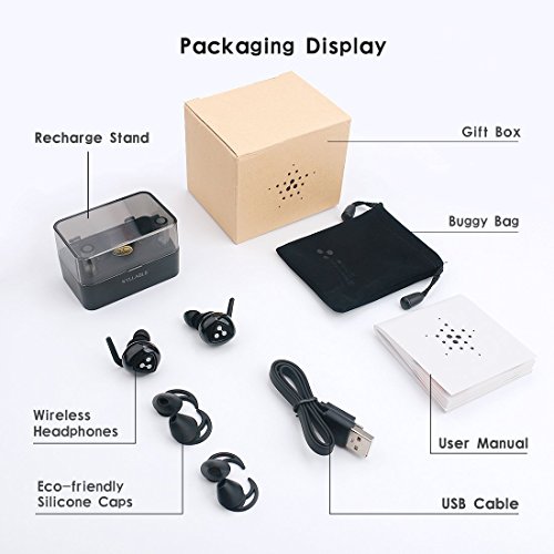 Auriculares Bluetooth Syllable D900 mini Auriculares deportivos in ear Bluetooth 4 2 Manos Libres con microfono con Caja de Carga para iPhone y otros Smart Phones-Negro reviews Auriculares Bluetooth Syllable D900 mini Auriculares deportivos in ear Bluetooth 4 2 Manos Libres con microfono con Caja de Carga para iPhone y otros Smart Phones-Negro