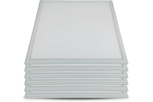 V-TAC Lot de 6 panneaux LED blancs - 60 x 60 cm - IP20-40 W - 4950 lm - 4500 K