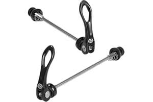 Chooee Bike Quick Release Skewers Front & Rear Set for Road/Mountain Bike,Red/Black