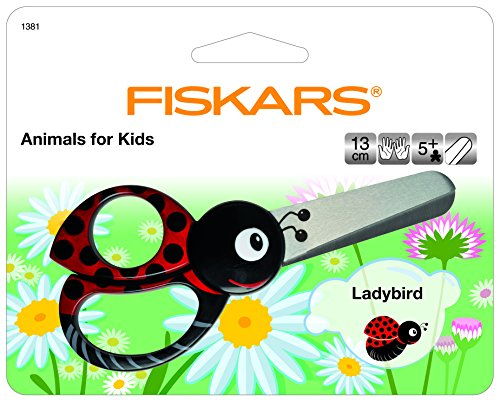 Fiskars Kids Scissors Animals 13 cm – Ladybug - 2