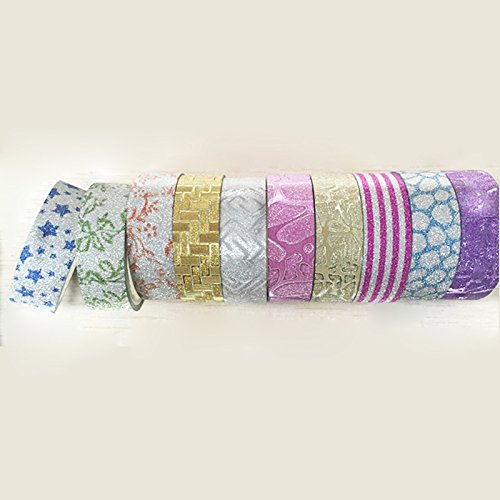 10 Piezas Papel Washi Cinta Adhesiva Pegatina Decor - 1 5cm x 3m  Colour 2 
