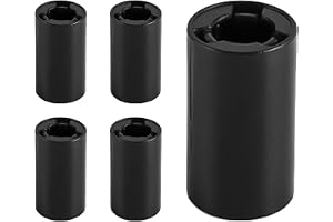 ieron Batteriomvandlare, batteriadapterfodral Batteriadapter typ AA till C Batteridistansadapter med AA uppladdningsbart batteri-paket med 5