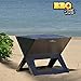 Produktbild Die original BBQ Quick Fold N 'Grill. Das Grill-Holzkohle faltbar und tragbar. Grill Holzkohlegrill-Transport Barbeque platzsparend faltbar klappbar Stahl Fold and Grill ideal für Camping oder Picknick mit Grillrost ausziehbar
