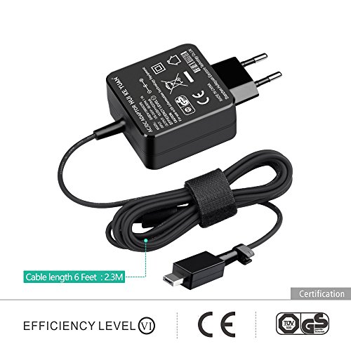 [TUV GS LISTED] HUIKEYUAN 19V 45W 33W Notebook Ladekabel Netzteil für Asus Eeebook X205 X205T X205TA X205TA-DH01 X205TA-US01 X205TA-UH01 X205TA-DS01 E202 E205 E205SA E202SA T100HA, ASUS Transformer Book Flip TP200 TP200S TP200SA, 100% Kompatibel mit 90XB02SN-MPW010, 01A001-0342100, AD890526, ADP-33AW AD, ADP-33AW B, HATM0103 - 3
