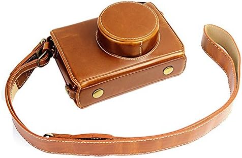 Newlan Protective Compact Leather Case with Shoulder Strap for Fujifilm X100, Fujifilm X100S, Fujifilm X100T(Brown)