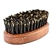 Boar Bristle Beard Brush For Men With 100% First Cut Boar Hair. Made in Pear Wood With Firm Bristles To Tame and Soften Your Facial Hair