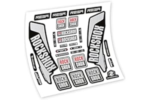 VINILOSBICI Adesivi in vinile adesivo Rock Shox Reba 2016 Forcella (Light Silver)