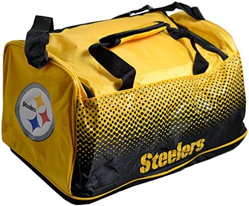 Pittsburgh Steelers Official NFL Fade Crest Design Holdall Bag (One Size) (Black/Yellow)