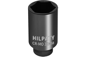 HILPATY Hlipaty Chiave a Bussola ad Impatto 32 mm con Attacco da 1/2", Cr-Mo, Lunghezza 78 mm