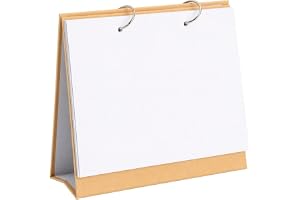 DIY Bordskalender 15 Blad, Skapa Egen Vecko och Månadsplanerare | Blank bordskalender med 15 vita kort i 250 g papper, för veckoplanerare, månadsplanerare, foton och DIY