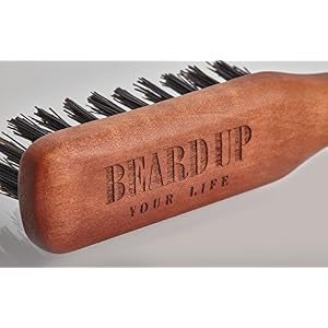 Premium beard brush/hair brush | soothing beard care with tiered boar bristles | stimulates blood circulation/beard… - Image 3