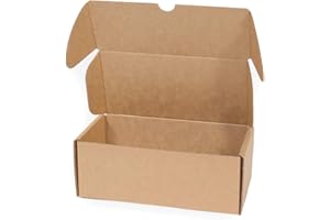 ONLY BOXES 20 scatole postali grandi in cartone ondulato, da assemblare, grandi, 20 x 9 x 7 cm