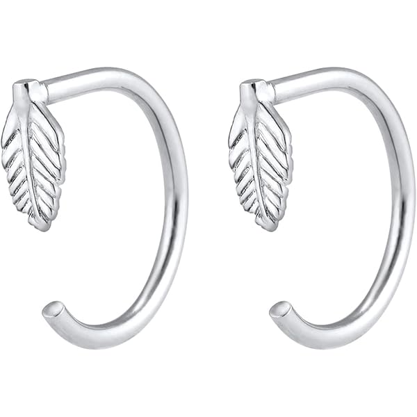 Orecchini A Cerchio Five-D Con Cristalli - Argento 925 Con Cofanetto Regalo