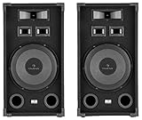 Das Auna PA-1200 PA-Lautsprecher 2er-Set ist der kompetente Partner bei der Beschallung kleiner bis mittelgroßer Feten und Veranstaltungen.