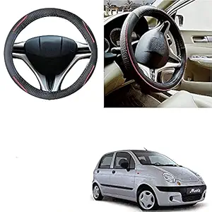 Auto Pearl - Ring Type Car Steering Wheel Cover Universal Genuine PU Non-Slip Natural Rubber Well Padded Grip Breathable Leatherite for - Redi Go (Diamond Plus)