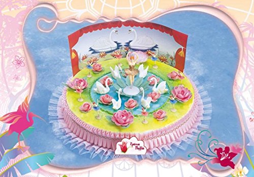 Tortendeko Ballerina Balletttänzerin 30 teilig Tortenaufleger Kindergeburtstag Kuchen Deko Mädchen Ballerina