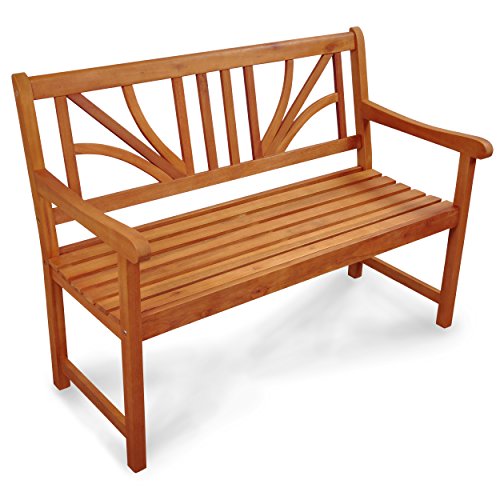 Indoba Gartenbank, 2-Sitzer 'Lotus' - Serie Lotus, braun, 120 x 61 x 88 cm, IND-70103-GB2
