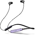 Zimo AeroFlex Bluetooth 5.2 Wireless In-Ear Headphones, 18Hrs Playtime, Deep Bass, HD Calls, Dual Device Pairing,Voice Assist, Type-C Fast Charge Wireless Neckband, IPX4 Water Resistant(Lilac & Black)