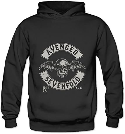 Avenged Sevenfold Popular Rock Design Fashion Logo Hoodies For Women -  Black - 