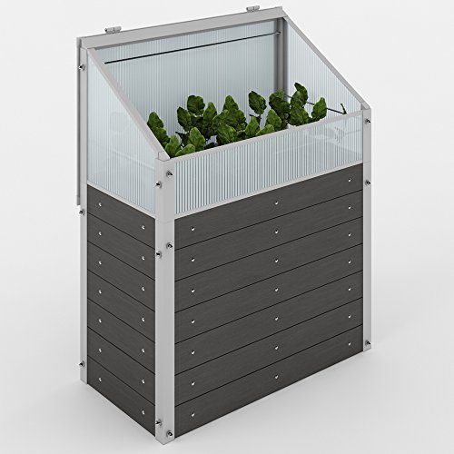 Hochbeet Gewächshaus Pflanzbeet Frühbeet Beet Garten Komposter Kräuterbeet WPC - 4