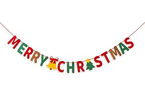 XIMINWZM Merry Christmas Banner, Christmas Felt Banner Merry, Merrys Xmas Banners Decorations, Christmass Merrys Banners for Home Party Fireplace Mantel, Xmas Party Decorations