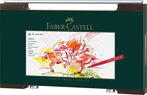 Faber-Castell Pitt Artist Wooden Box, Pack of 90