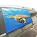 Produktbild Flexible Schildkröte In Blue Ocean Faltbarer Hund Sicherheit Auto Gedruckt Fenster Zaun Vorhang Barrieren Beschützer Für Baby Kind Einstellbar Flexible Sonnenschutzabdeckung Universal Fit Für Suv