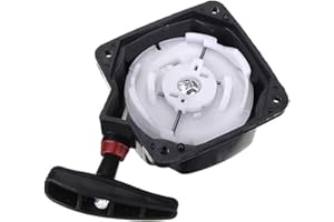 PiniceCore Motor Arranque Retroceso, Universal Arranque para Cortador de Cepillo Lawn Trimmer Partes Partes Jardín Herramientas (Negro) - Negro, Free Size