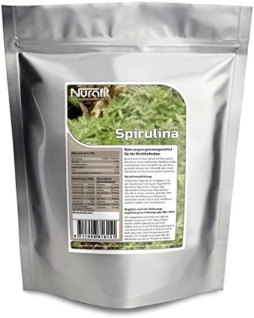 Nurafit Spirulina Powder | Natural Superfood with 8 Essential Amino Acids many Protein Natural Cleanse and Detox Diet