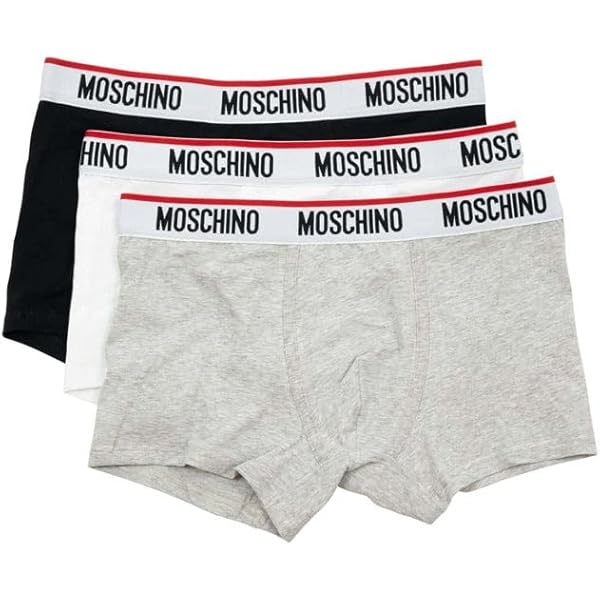 Boxer Moschino Set Pack 95% Cotone, 5% Elastan, Comfort E