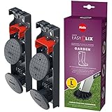 Hailo EASYCLIX Jardin - Juego de tacos intercambiables para el jardín de escaleras domésticas (tamaño L)