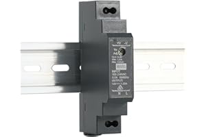 JUNLIN HDR-15-12 Ultra Slim Step-Shape 1SU - Trasformatore DIN per guida 15 W, 12 V, 1,25 A