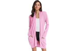 GRACE KARIN Cardigan Donna Lungo Cardigan a Maniche Lunghe Elegante Casual