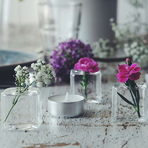 12 X Tischvase Glas für Blüten Tischdeko Hochzeit Blumenvase - 4