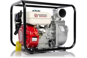 PARKERBRAND.COM 3" Petrol Water Pump - 6.5HP 4 Stroke Engine
