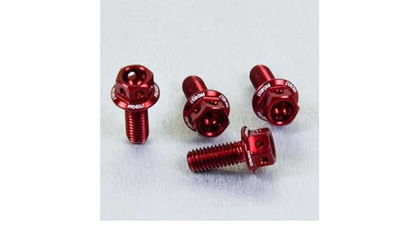 Pk x 5 Pro-Bolt Aluminium Drilled Washers M5 10mm o//d Purple